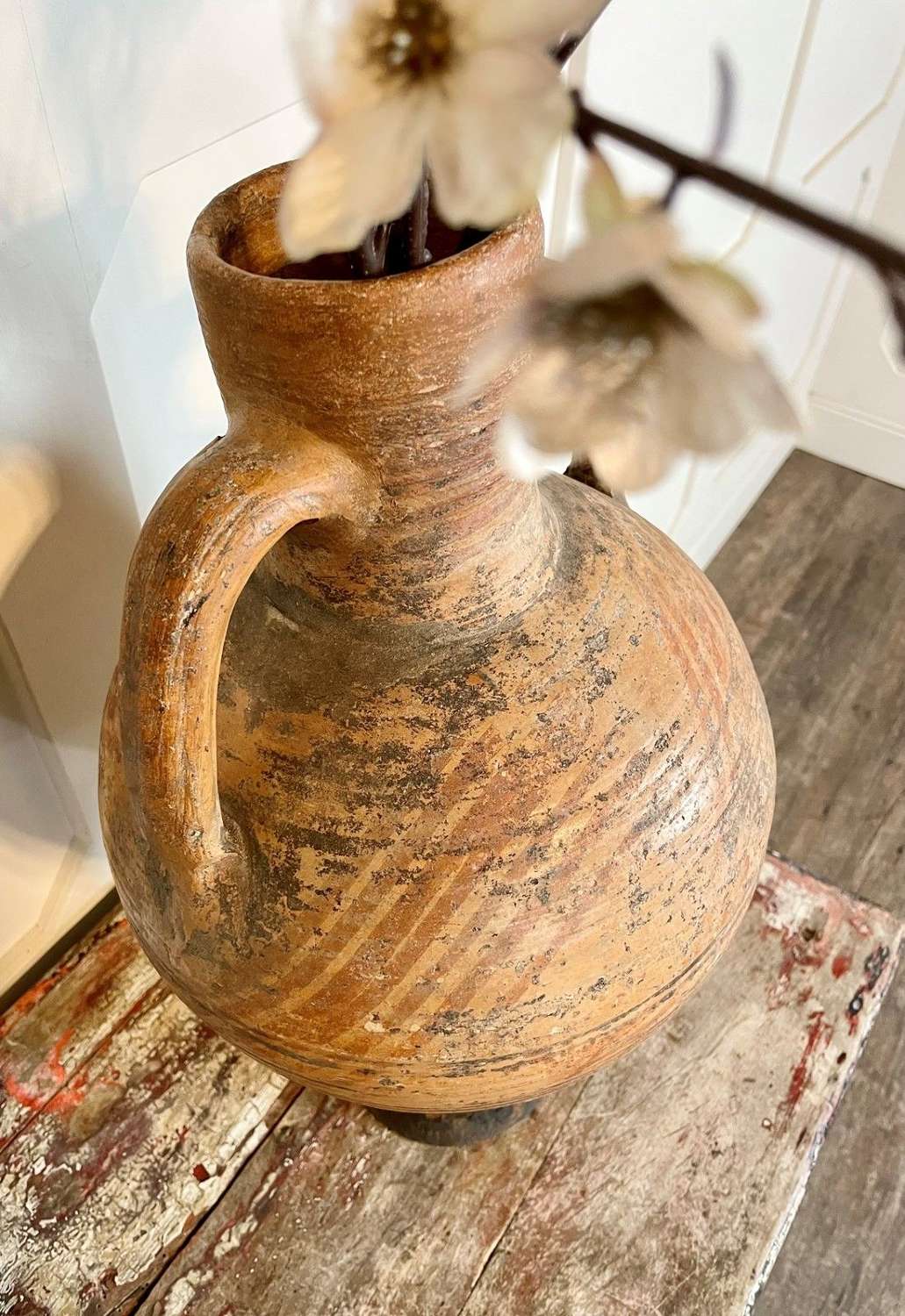 19c terracotta amphora