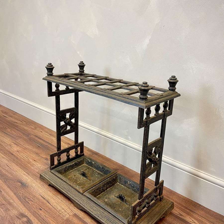 Cast iron stick stand attributed to coalbrookdale