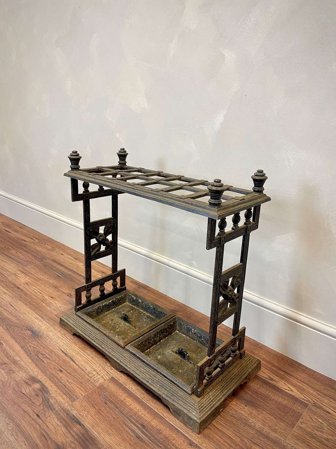 Cast iron stick stand attributed to coalbrookdale