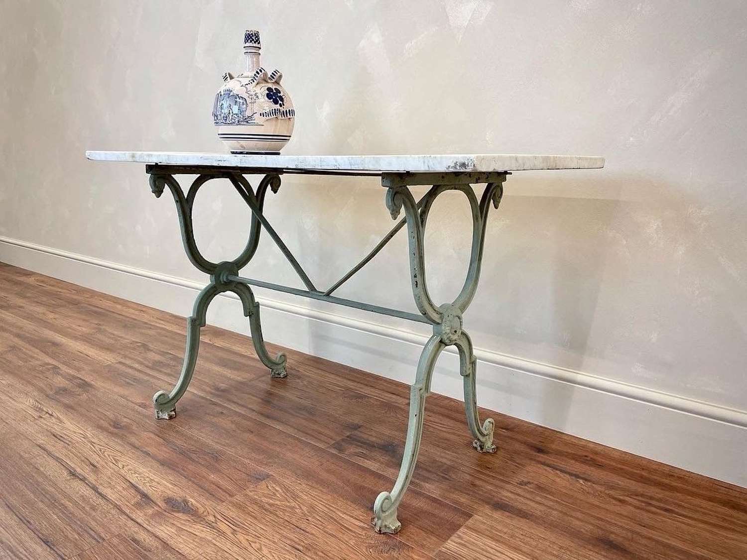 French marble top table/console