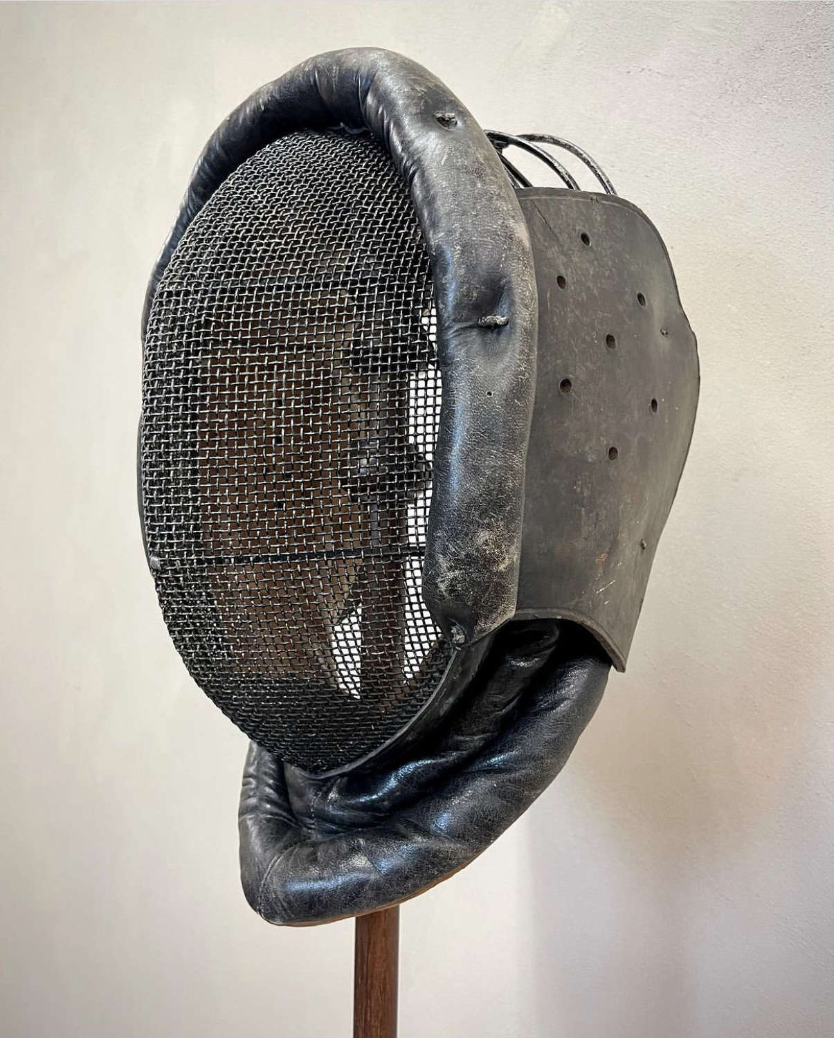 Leather Decorative Adult Fencing Helmet