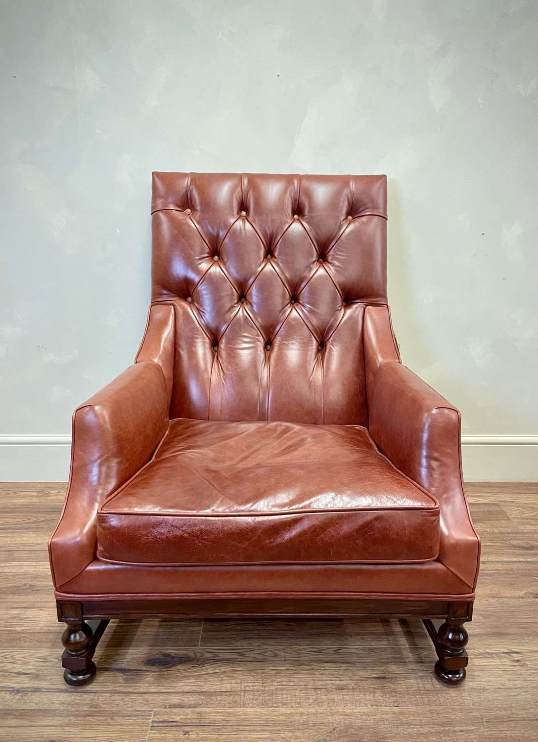 French 19th Century Leather Reclining Armchair