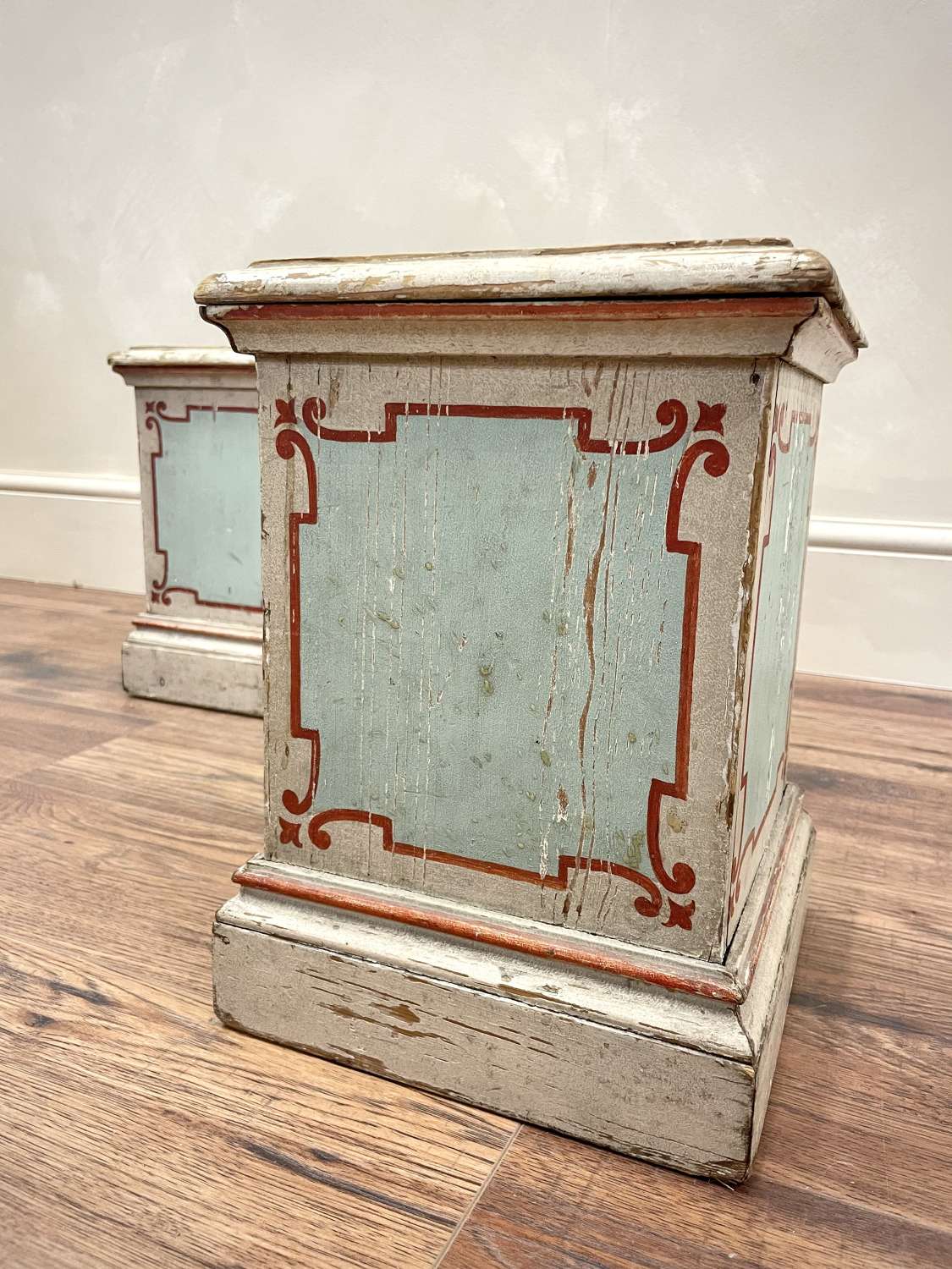 Small Painted Pedestals