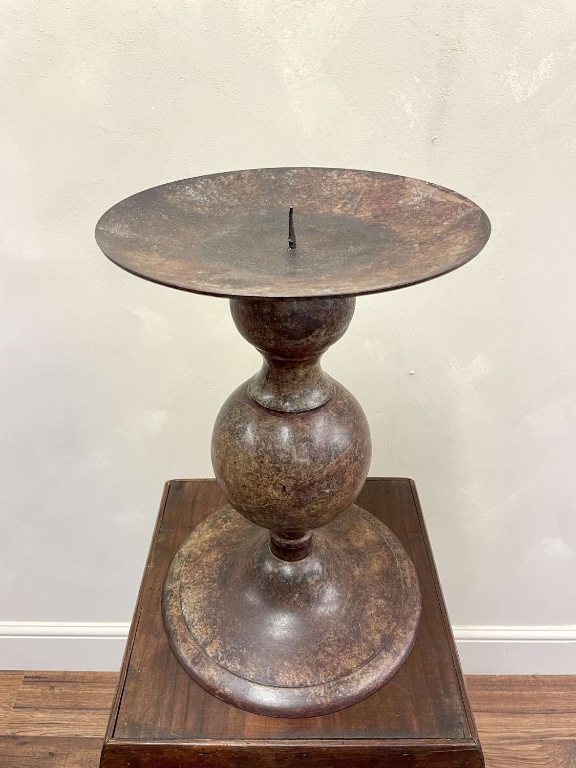 Yellow Copper Candle Stand