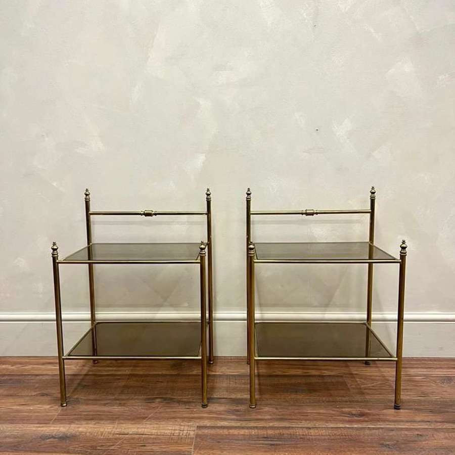 French Brass Side Tables