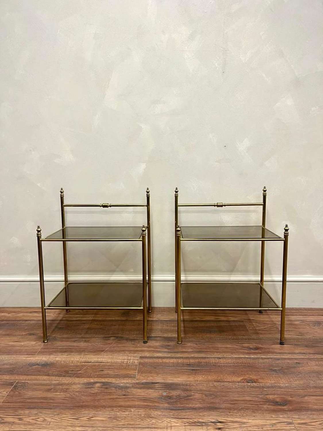 French Brass Side Tables
