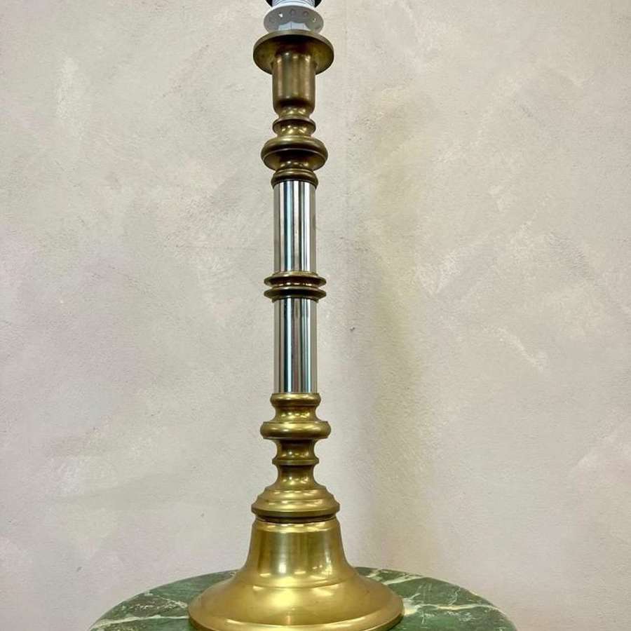 Belgian Brass and Chrome Lamp