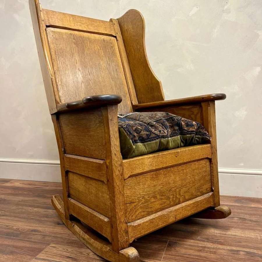 Oak 19th C Lambing Chair