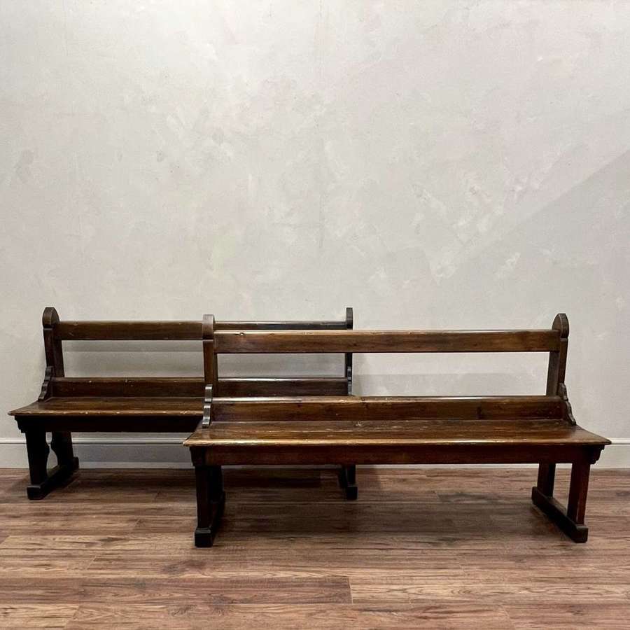 Pair of Church Benches