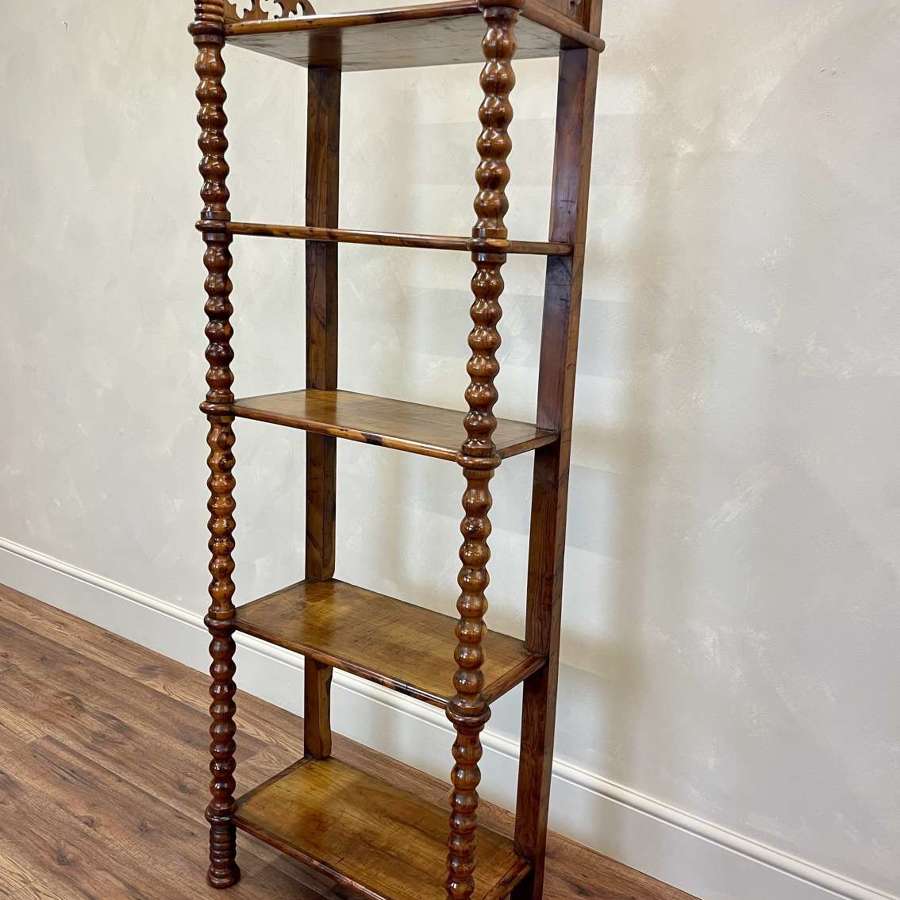 French Antique Cherry Wood Etagere