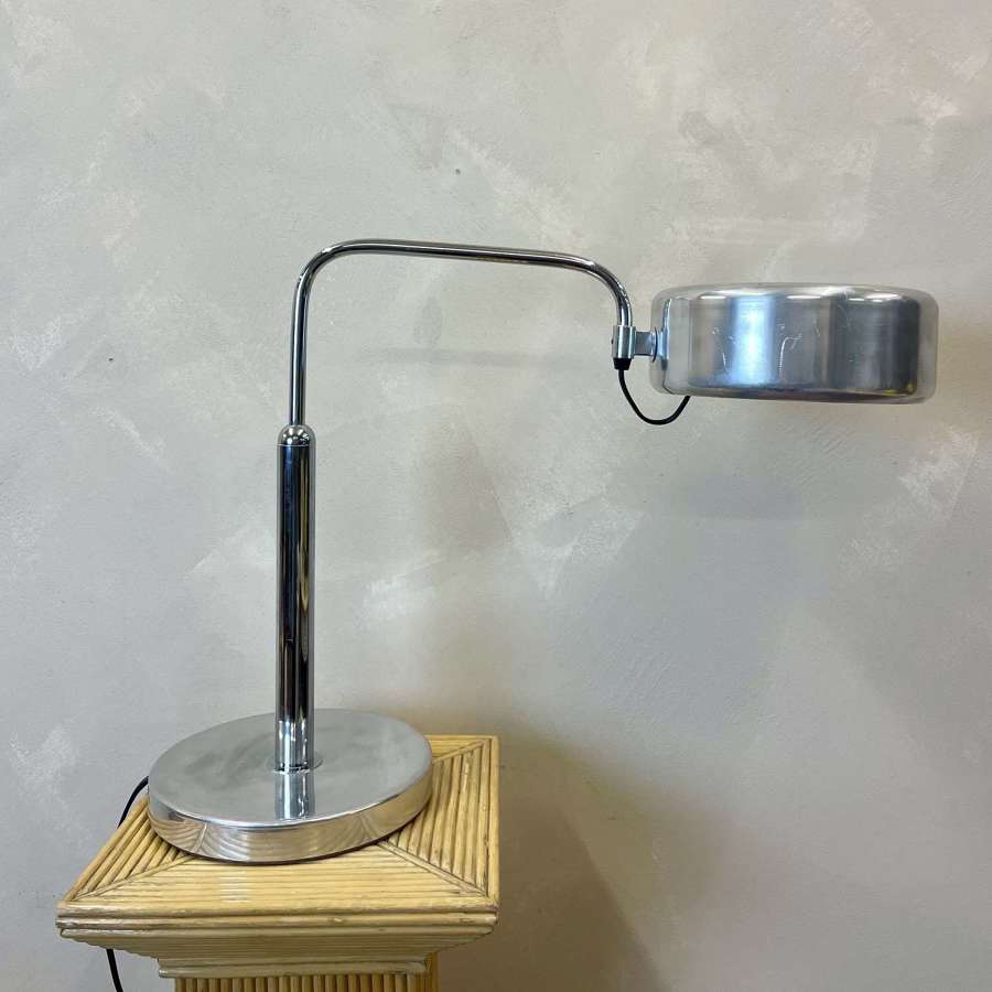 Large American 1950's Chrome Desk Lamp