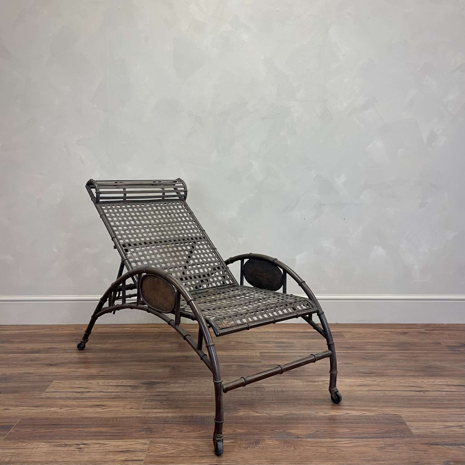 Iron 1930's French Reclining Lounger