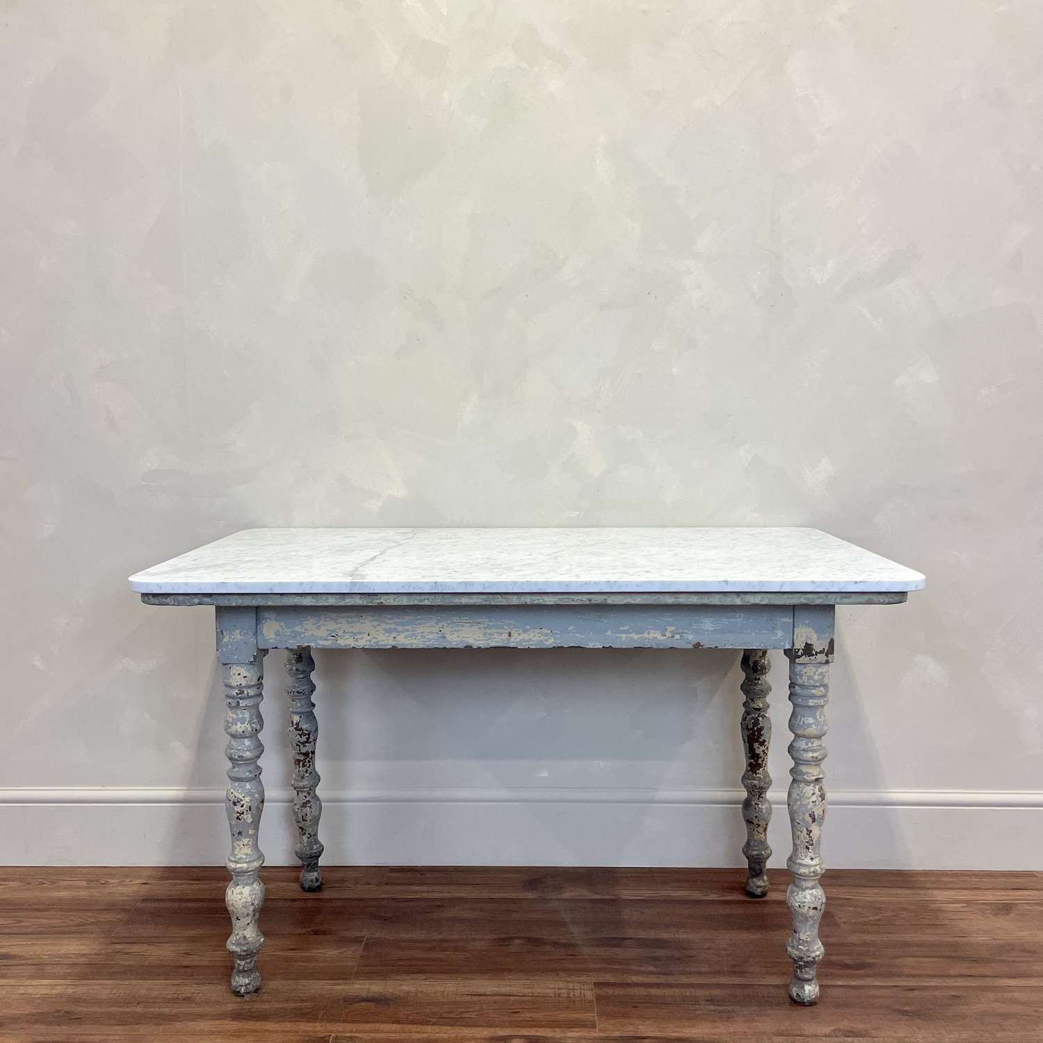 French 19th c Marble Top Prep table