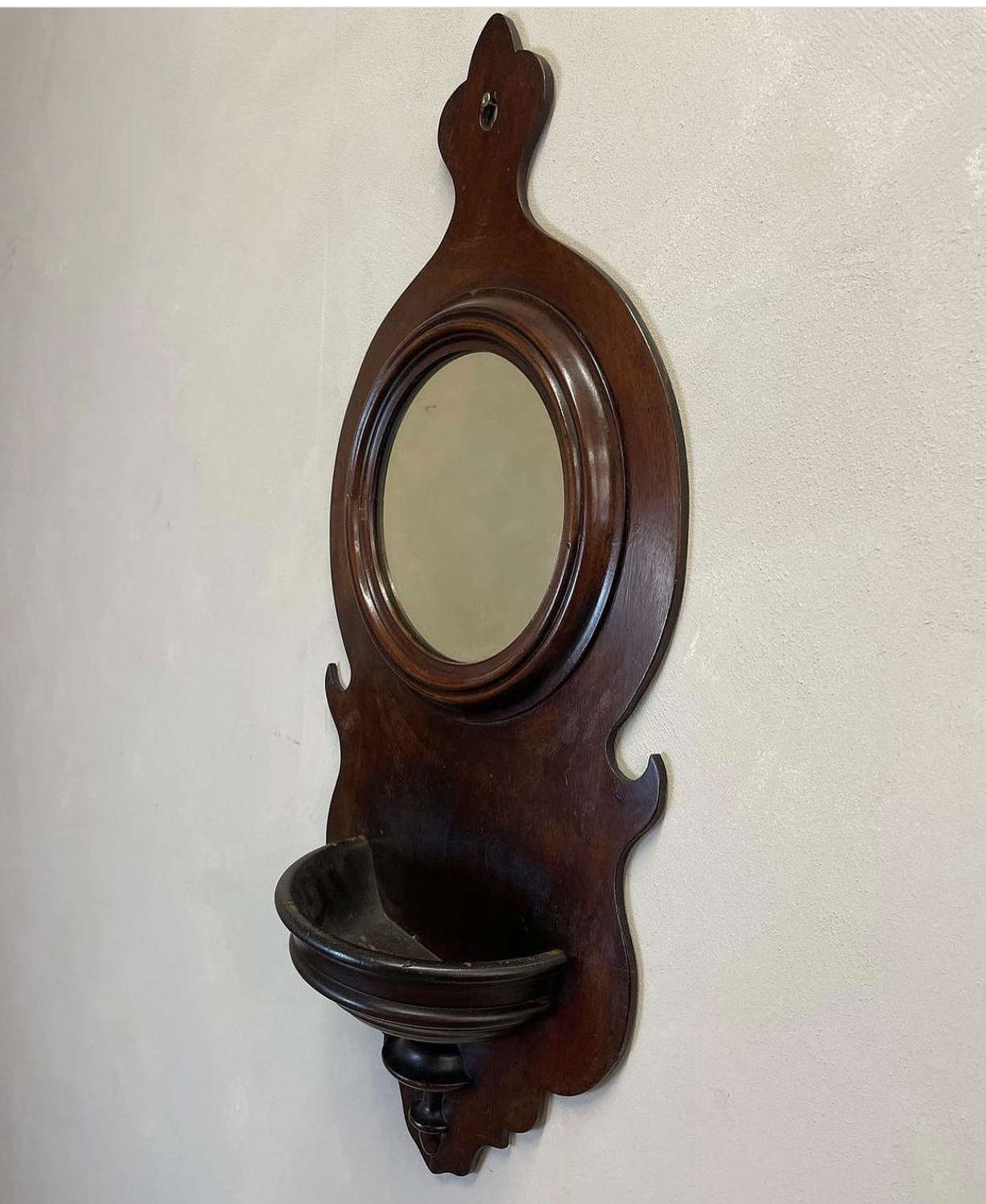 19th Century Mahogany Apothecary Mirror