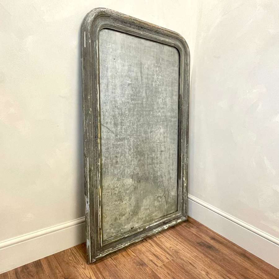 Large 19th Century French Louis Philippe Foxed Mirror
