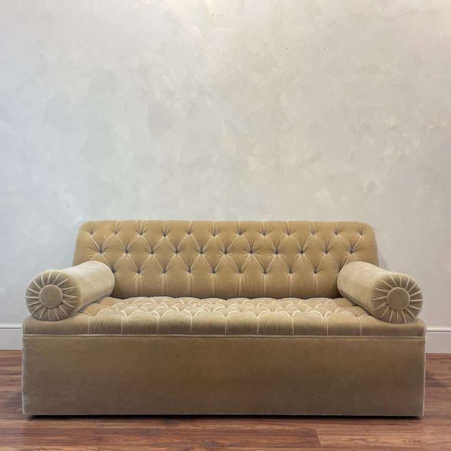 George Smith Gold Velour Sofa