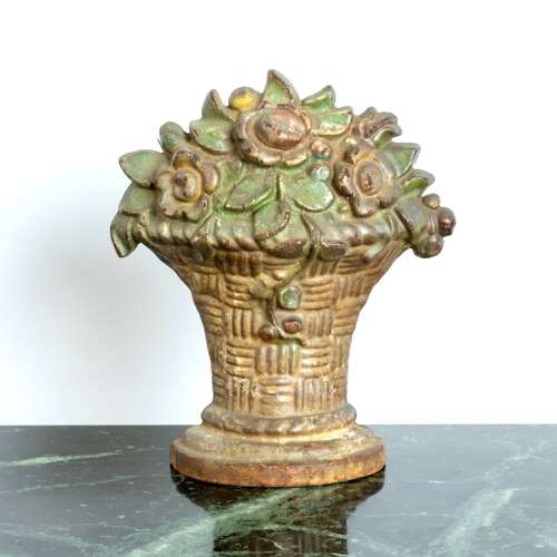 19th Century Floral Door Stop