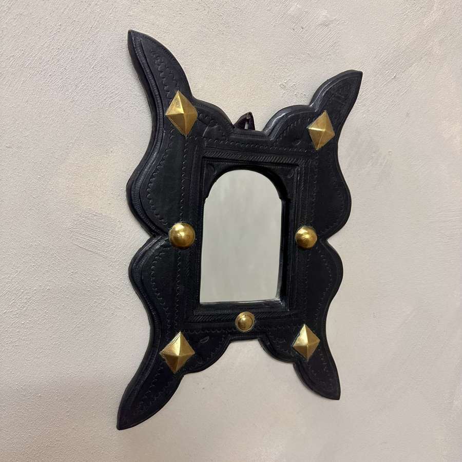 Leather Framed Mirror