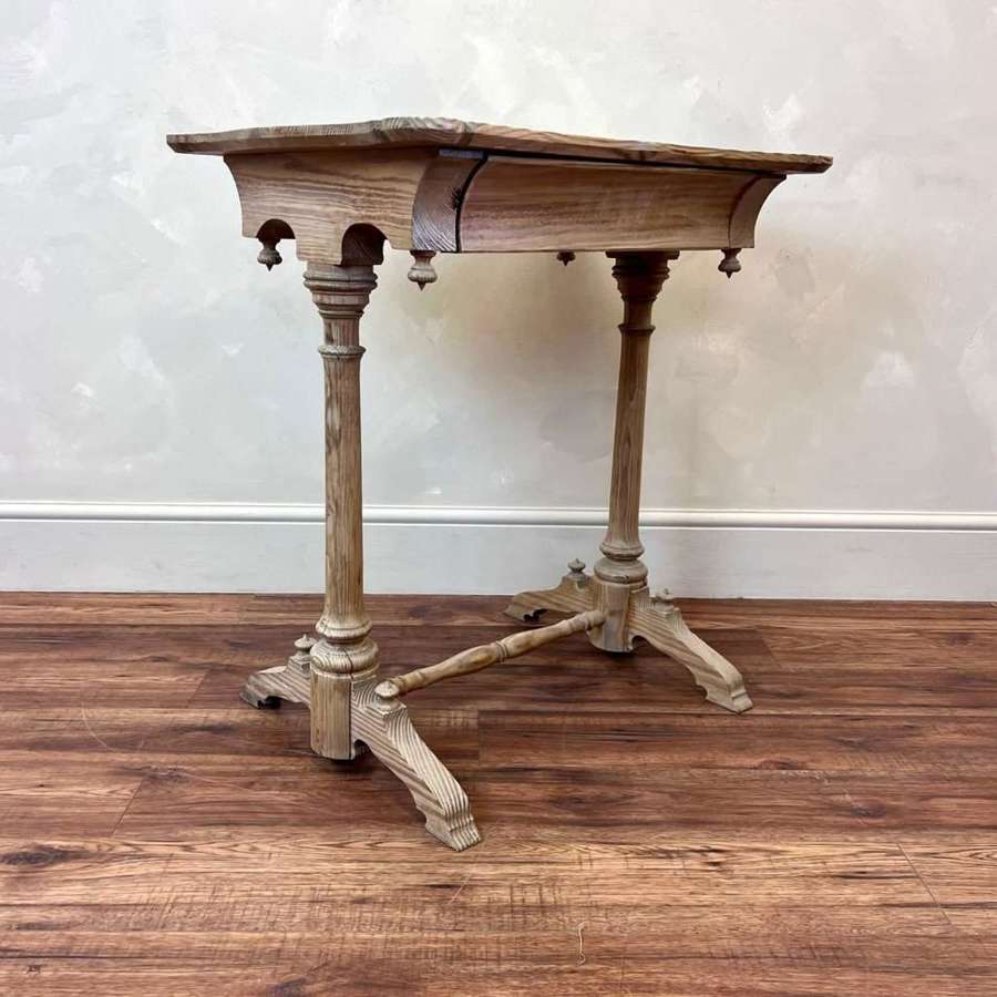 French, Bleached Oak Desk / Table c1900