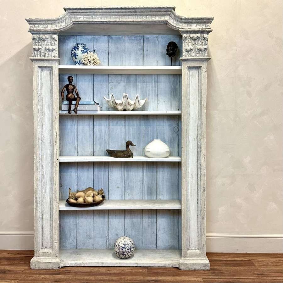 19th Century French Bookcase Original Paint