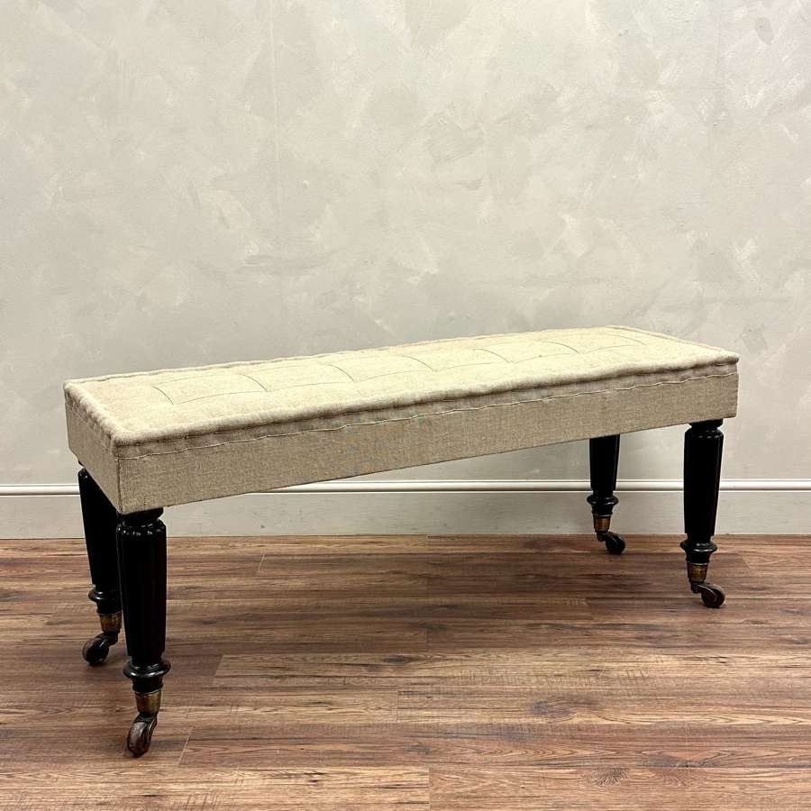 Traditionally Upholstered Window Bench