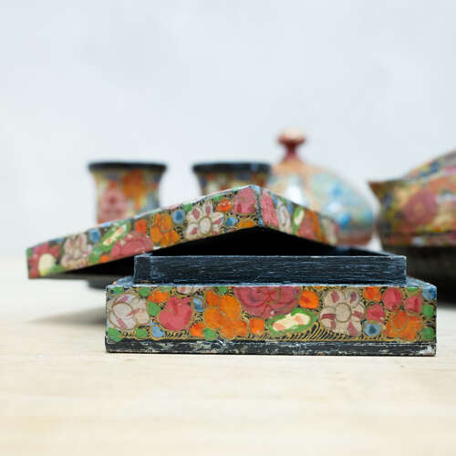Collection of Kashmiri Boxes & Objects