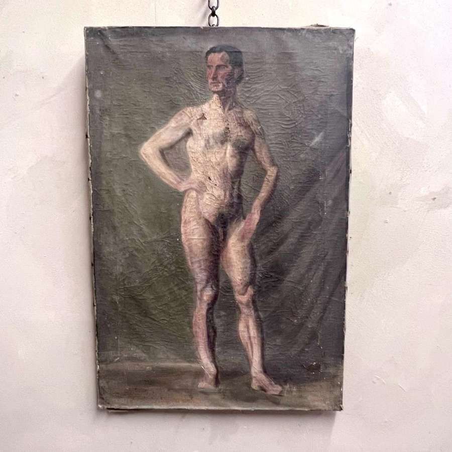 Oil on Canvas: Male Nude