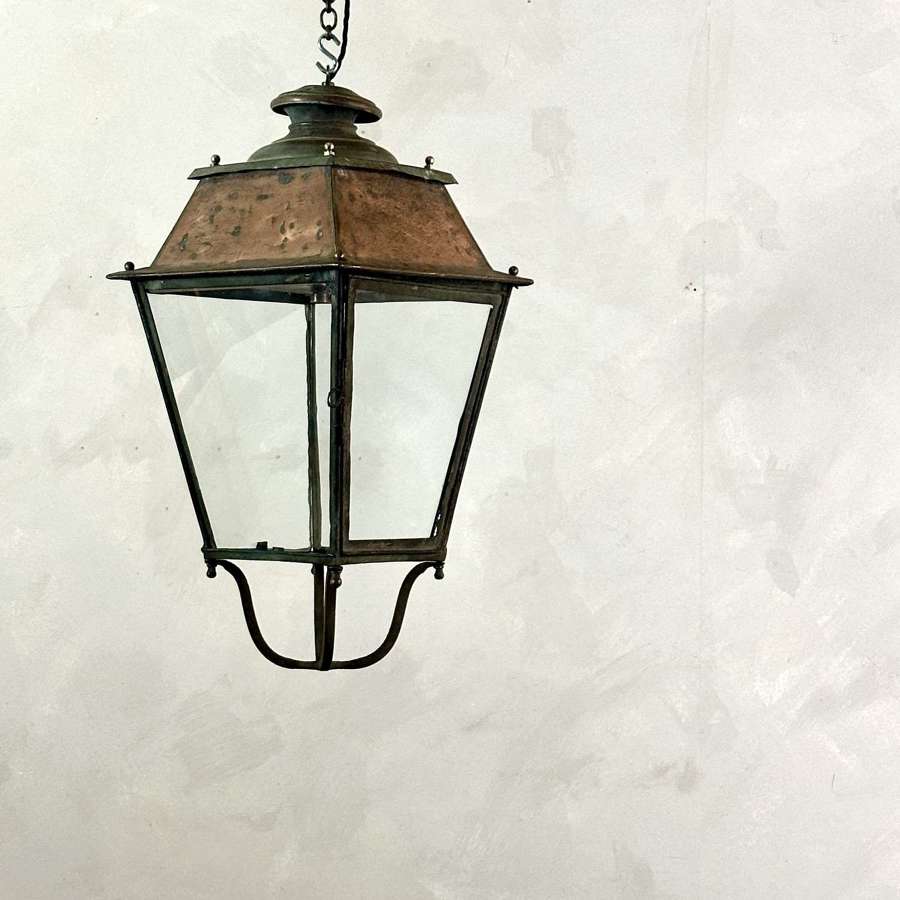 Large Scale, French Copper Lantern