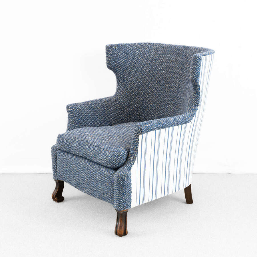 19th Century Upholstered English Armchair