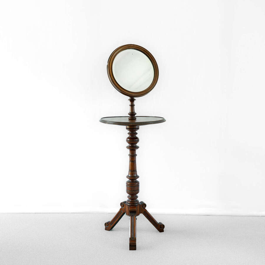 Mahogany Shaving Mirror Stand