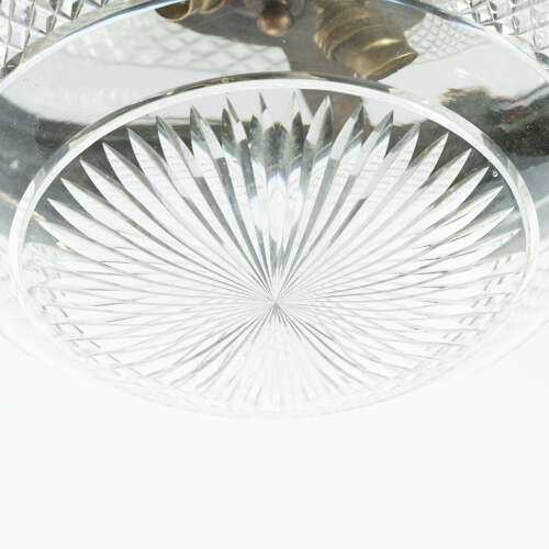 Large 19th Century Cut Glass Plafonnier