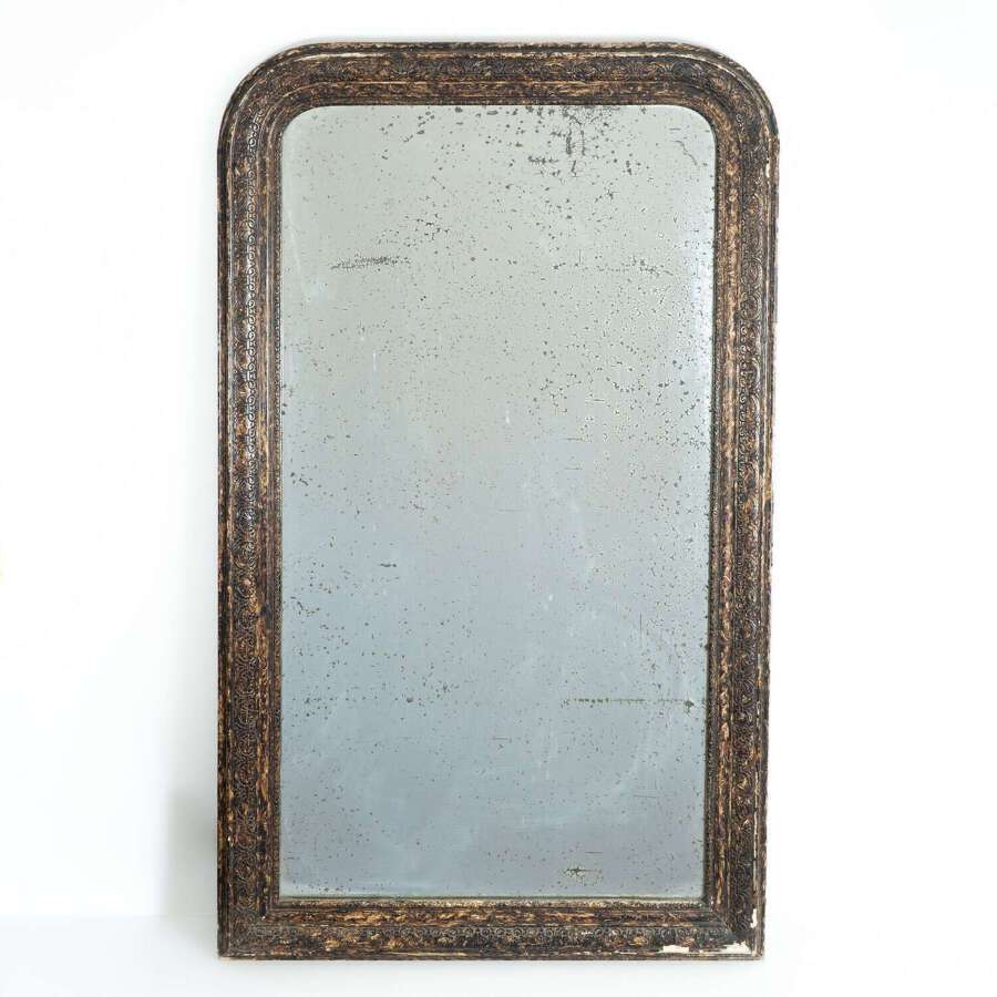 Large Louis Philippe Foxed Mirror
