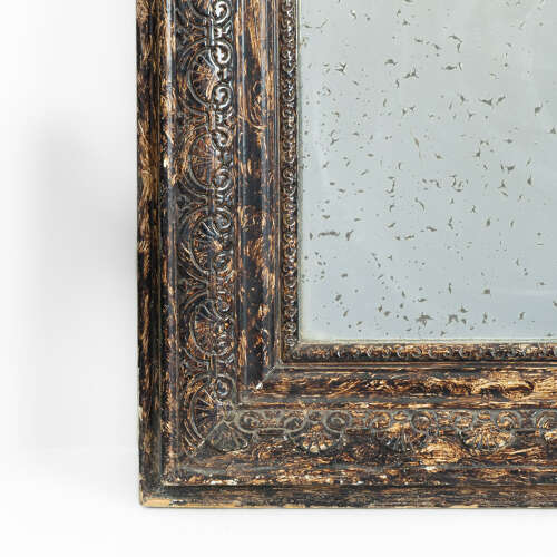 Large Louis Philippe Foxed Mirror