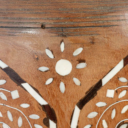 Large Hand Turned, Inlaid Ghee Pot