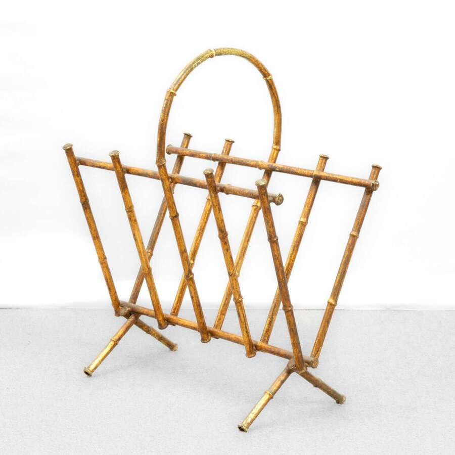 Spanish Faux Bamboo Magazine Rack