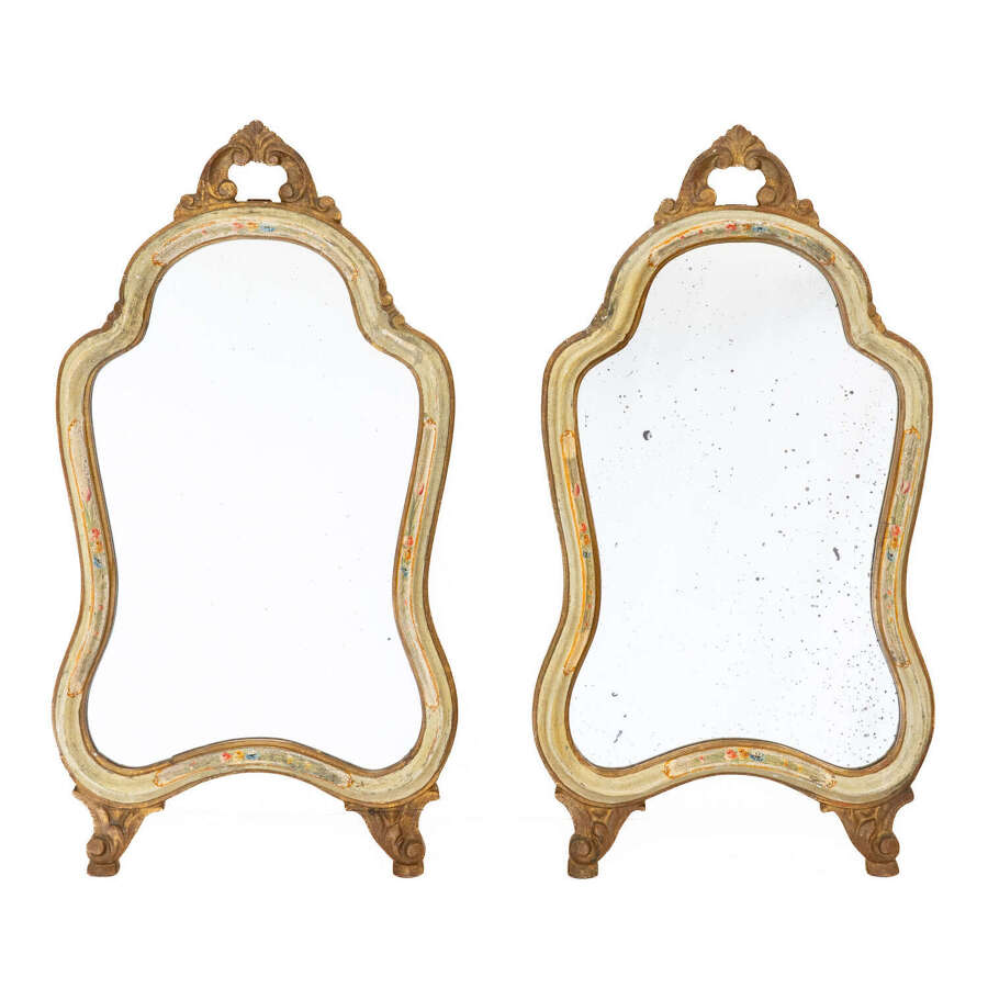 Pair of Italian Painted Mirrors