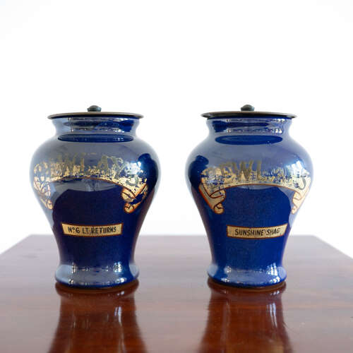 Pair of Royal Doulton Bewlay's Tobacco Jars