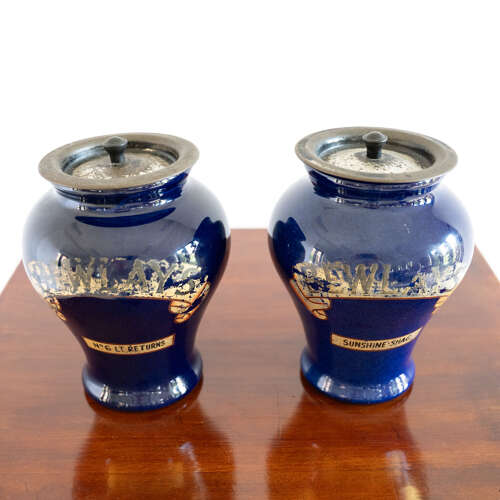 Pair of Royal Doulton Bewlay's Tobacco Jars