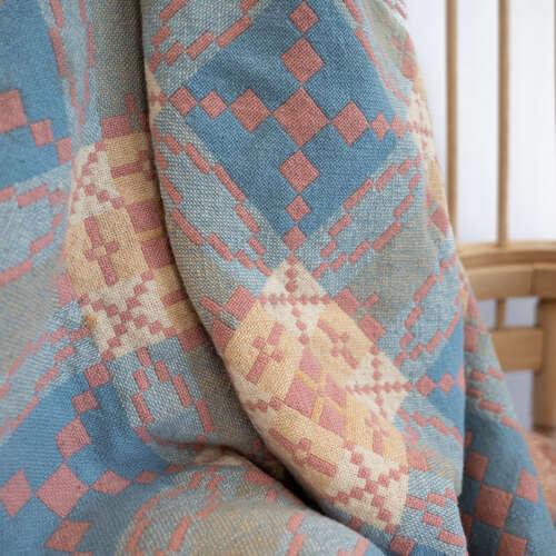 Large 1960's Gilmore's Village Weave West Country Blanket