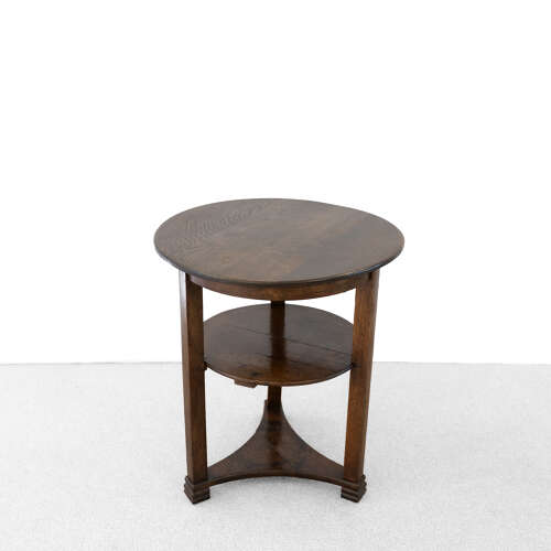 Oak Two Tier Lamp Table