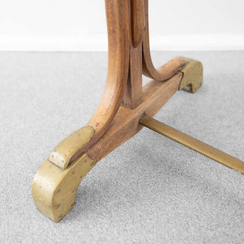 1920's Bentwood and Marble Bistro Table