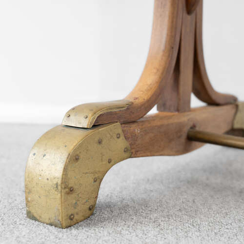 1920's Bentwood and Marble Bistro Table