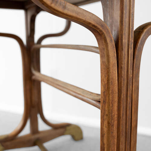 1920's Bentwood and Marble Bistro Table