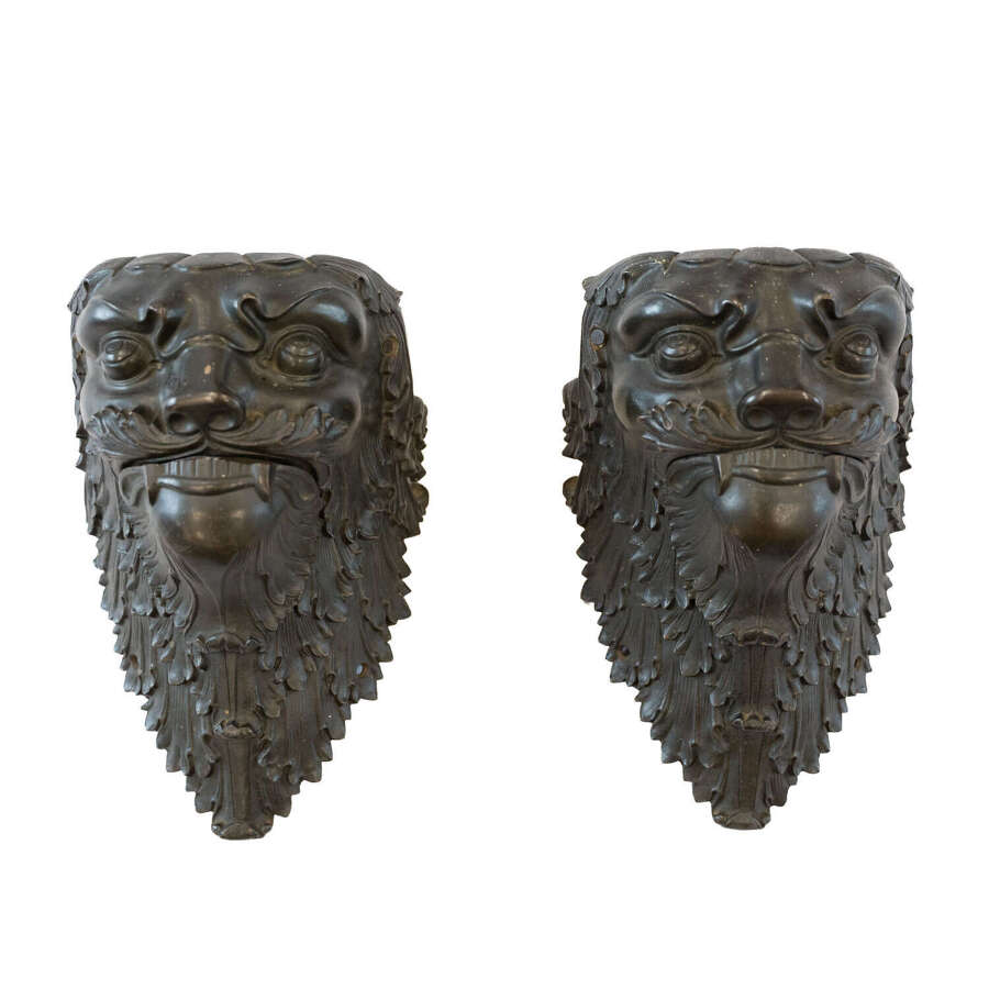 19th Century Bronze Billiard Pockets