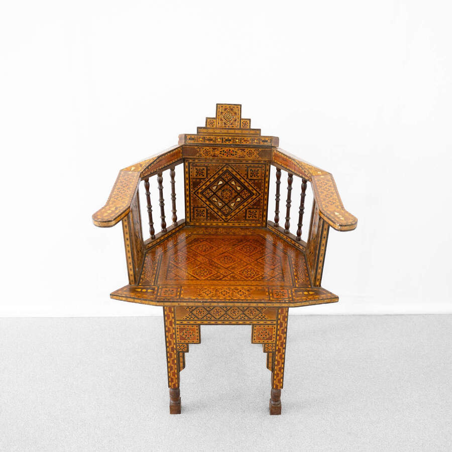 Damascus Inlaid Armchair