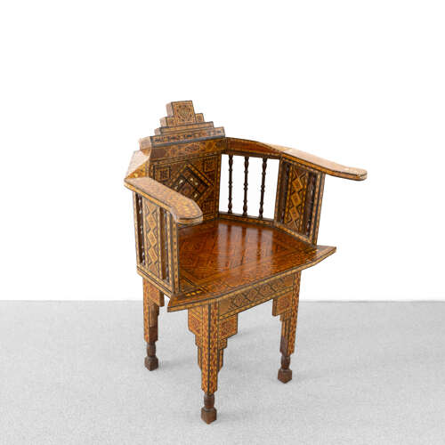 Damascus Inlaid Armchair