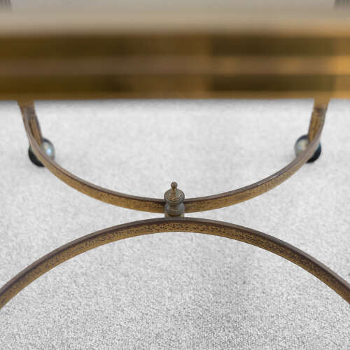 Triptype Nesting Brass and Glass Tables