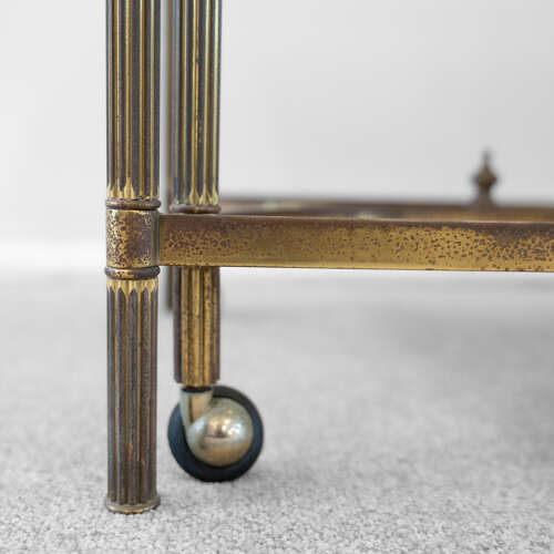 Triptype Nesting Brass and Glass Tables