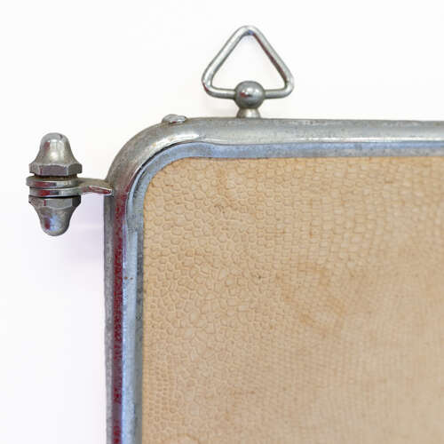 Art Deco Chrome Framed Triptych Vanity Mirror